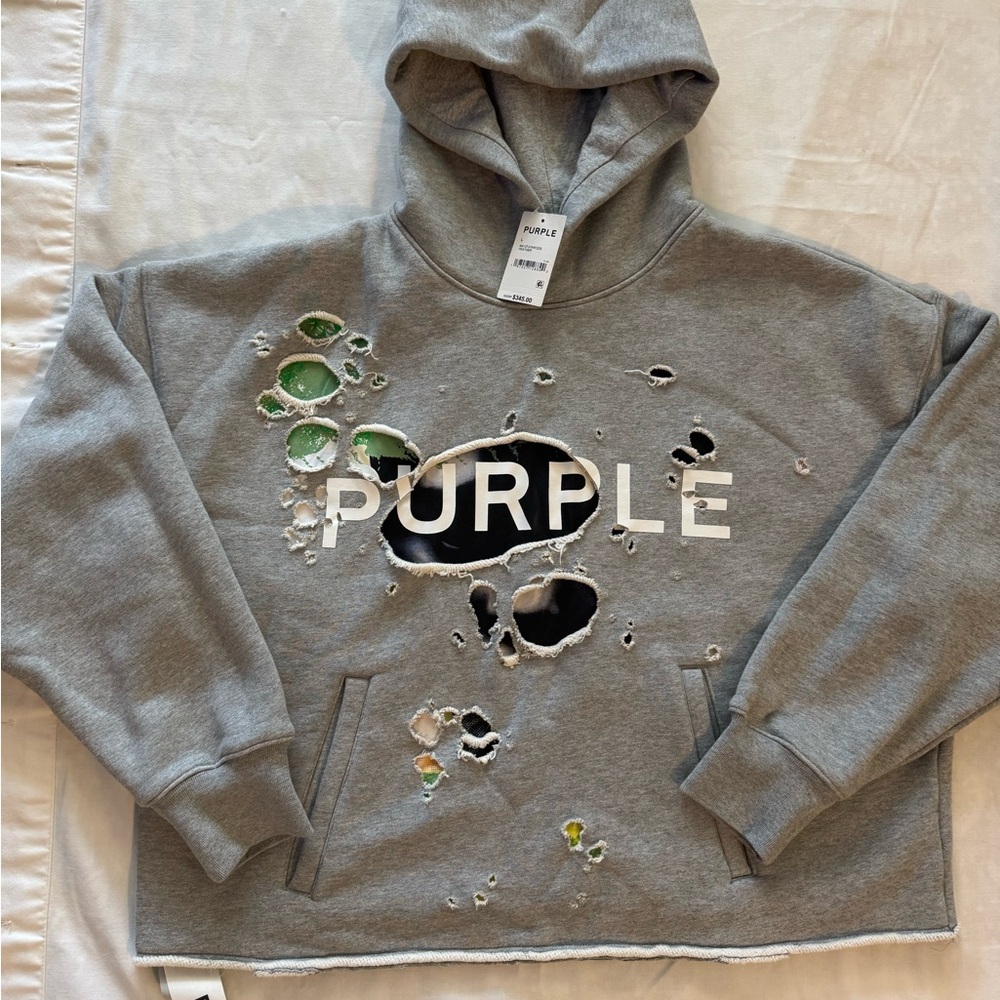 Purple Brand heavyweight fleece hoodie